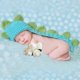 thumbnail image 3 of Newborn Photography Prop Baby Infant Dinosaur Crochet Beanie 2Pcs, 3 of 3