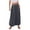 Gray, variant on Womens Skirt Solid Color Elastic Waist Long Skirt with Pockets Casual Loose Fit Skirt Army Green L
