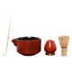 thumbnail image 5 of 4x Bambú Matcha Batch and Stand Matcha Bowl con Spout Matcha Utensils Set Tea Tea Rojo, 5 of 9