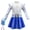 White, variant on Zombie Cheerleader Outfit for Girls Alien Fancy Addison Costume Dress