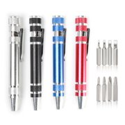 Multipurpose Pocket Screwdriver Tool Set 8 Head for Precisions Device Maintenance Electronics Repairing Tools