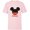 Soft Pink, variant on Disney Mickey Mouse Red Shorts Icon Primo Familia Spanish- Short Sleeve T-Shirt for Kids - Customized-White