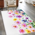 thumbnail image 2 of Colorful Daisy Area&nbsp;Rug 3x5ft Spring Floral Non-Slip&nbsp;Washable Square&nbsp;Rugs Soft Felt Indoor Floor Mat for Bedroom Kitchen Living Room Bathroom, 2 of 9