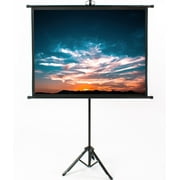 Best ZTE Portable Projection Screens - VIVO 50" Mini Portable Projector Screen 4:3 Pull Review 