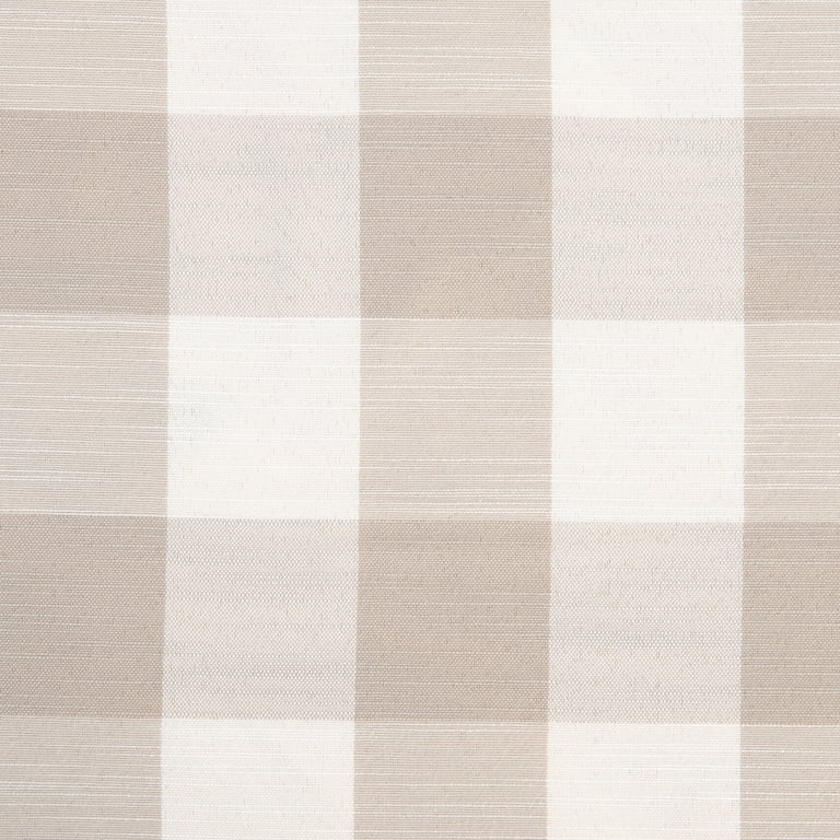 Beige Plaid Table Throw photo 7