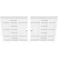 thumbnail image 7 of 20"W x 13 3/8"H x 2"ID x 7"C x 1"P Beaux Architectural Grade PVC Contemporary Ceiling Medallion, Two Piece, 7 of 7