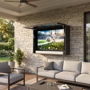 AwayHome Outdoor TV Enclosure for 32-43 Inch TVs, Wall Mount with Dual-Arm Bracket
