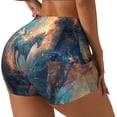 thumbnail image 1 of Fotbe Forest Lake White Horse Shorts Sin Costuras – Shorts Deportivos de Cintura Alta para Mujer, Elásticos para Gimnasio, Yoga, Running o Ciclismo-Large, 1 of 8