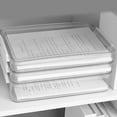 thumbnail image 6 of Clear Document Storage Box Stackable Filing Containers Paper Storage Box, 6 of 15