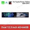 thumbnail image 2 of ZWNAV Dual 12.3 inch Screen Car Radio For Toyota Previa/Estima 2006-2015 Android GPS Navigation Multimedia Video Player Stereo Receiver Head Unit, 2 of 14