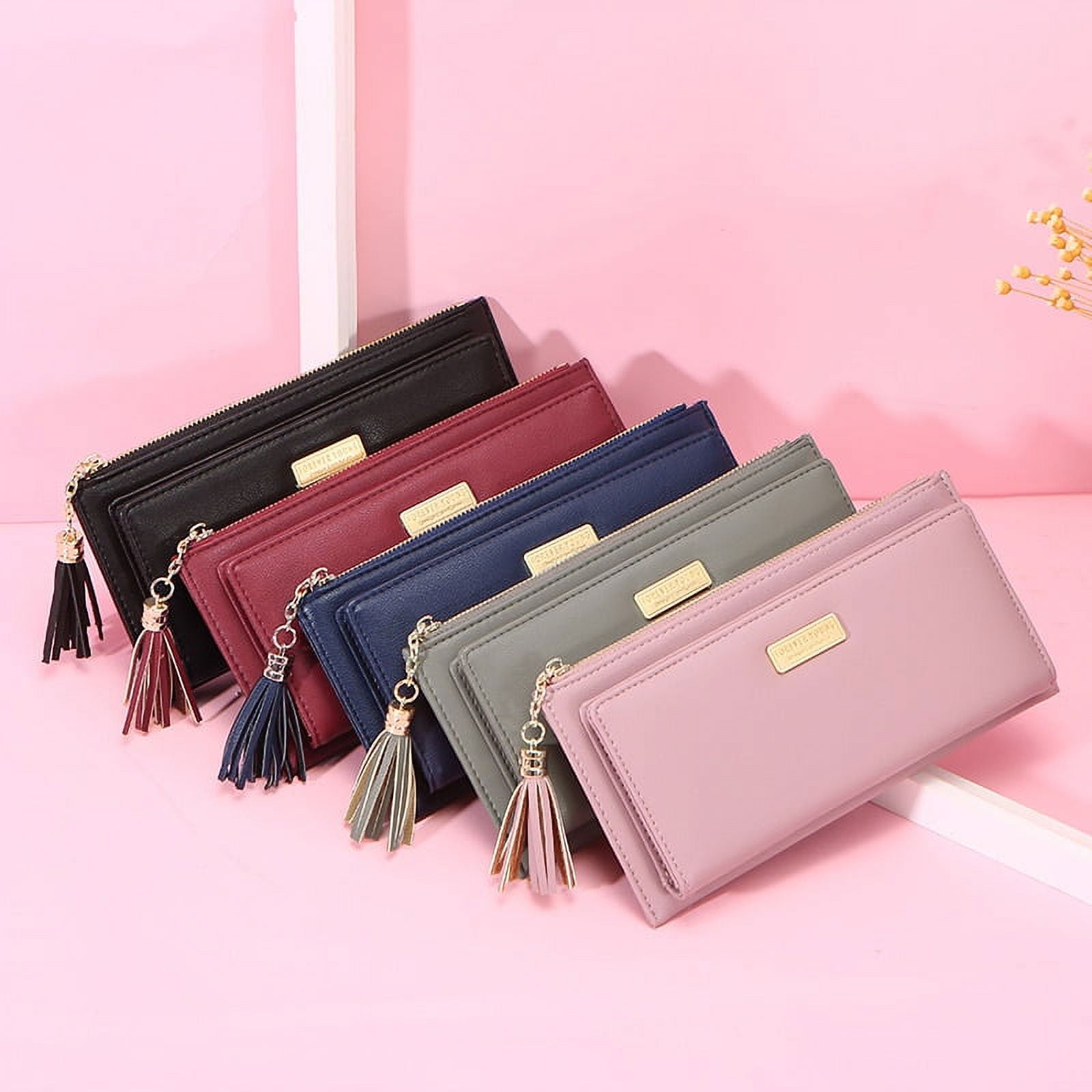 Wholesale New design Weave pattern wallet fashion PU ladies wallet zero  wallet large capacity mobile phone bag From m.
