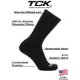 thumbnail image 2 of TCK 3 Pair Work & Athletic Crew Socks with Dry IQ Technology for Men & Women (Black, Large), 2 of 6