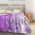 thumbnail image 6 of Gifts for Daughter Blanket Throw Daughter Birthday Gifts Ideas for Women Girls Graduation Mothers Day Blankets to My Daughter Gifts from Mom Dad 50"X40", 6 of 6