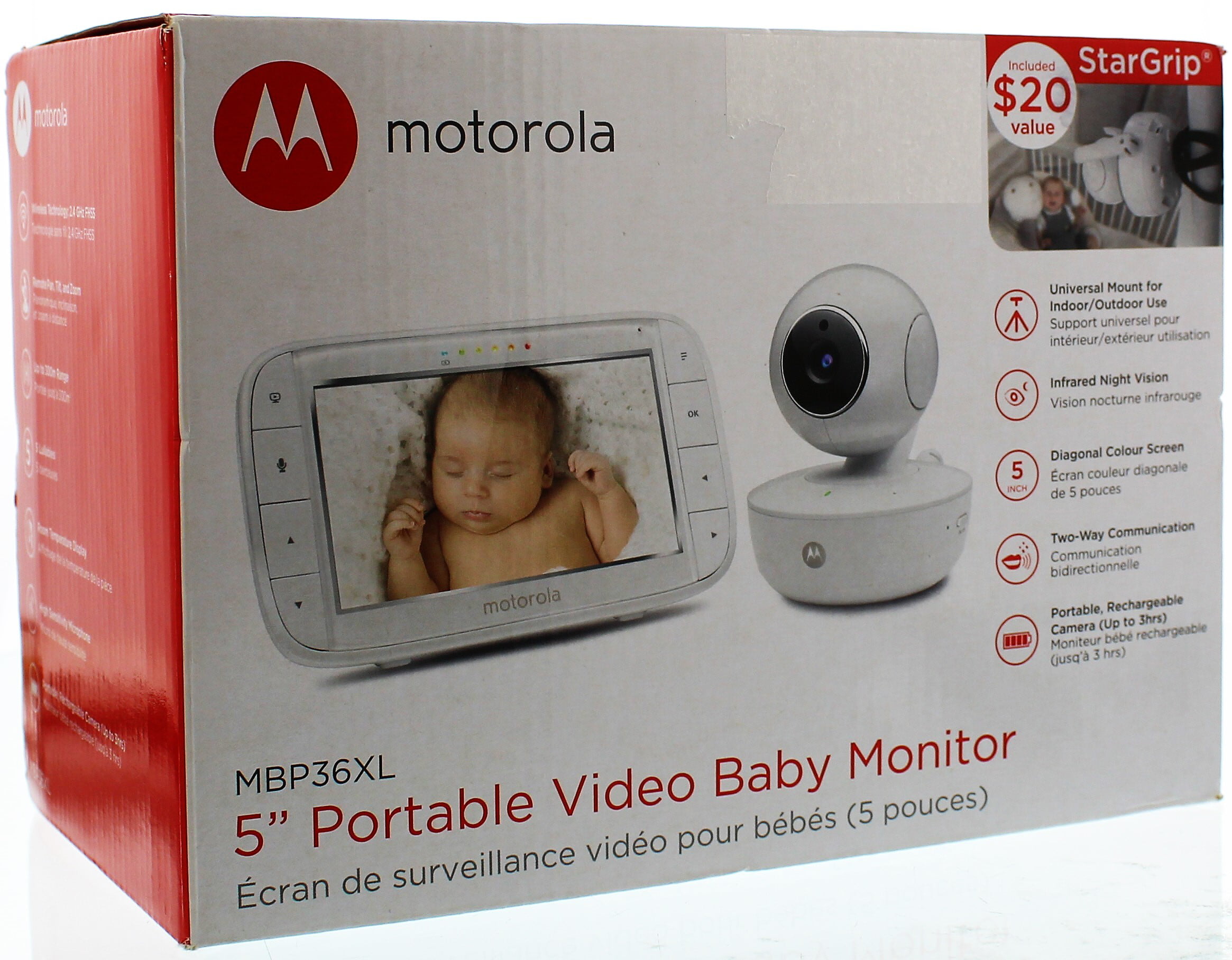 motorola 5 inch baby monitor 2 cameras