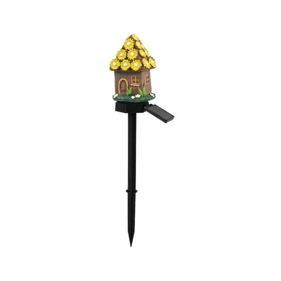 Solar Fairy-Tale Mushroom Cottage Garden Light,Waterproof LED Solar Fairy Cottage Garden Lights, Mushroom Solar Lights Outdoor, Waterproof Outdoor Solar Pathway Lights for Lawn, Walkway, Yard