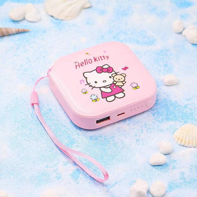 El mejor regalo de negocios, pequeño, lindo, portátil, de carga rápida, gato de dibujos animados de pvc, hello kitty, cargador tipo batería externa de 10000mah