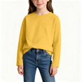 thumbnail image 4 of Diufon Baby Boys Girls Long Sleeve Shirt Toddler Thickened Round Neck Tops Comfort Basic Solid Color T-Shirt, 4 of 9