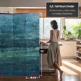 thumbnail image 5 of 6 ft. Tall Double Sided Horizon Canvas Room Divider, 5 of 7