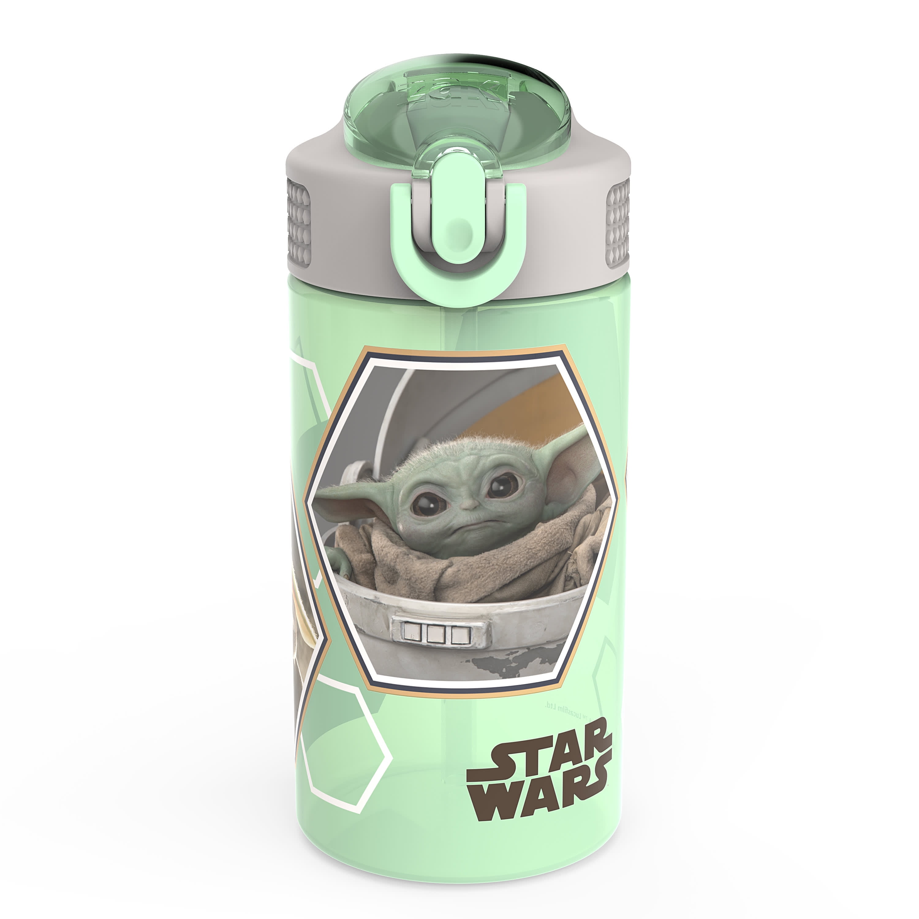 Zak Designs Star Wars The Mandalorian Vacuum Insulated Stainless Steel  Lynden Wrap Tumbler (Baby Yoda/The Child, 28 oz, BPA-Free) 