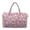 Cartoon Cat Print, variant on Soccer Print Large Quilted Duffle Bag for Women, Weekender Travel Bag Bag Carry On Overnight Gym Dance Bag with Zipper Pockets for Sports, Trips, Practice