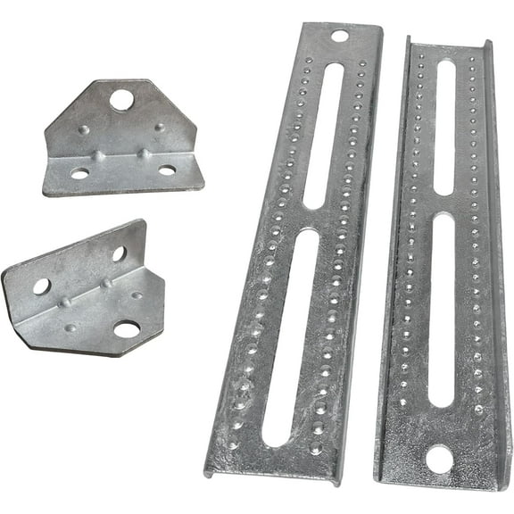 2 Pack - 12" Galvanized Swivel and Top Bunk Bolster Bracket for Boat Trailer, Heavy Duty