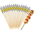 thumbnail image 1 of Uxcell 200-Pack Palillos de Cóctel, Palillos de Bambú Elegantes de 4.7 Pulgadas para Barbacoa [Negro + Amarillo, Perla], 1 of 6