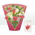 thumbnail image 1 of Tarjeta de agradecimiento floral del día de la madre y la maestra Tarjeta emergente 3 D (en la pubertad temprana), 1 of 2