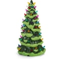 thumbnail image 4 of Green Ceramic Table Top Christmas Tree (13, Multicolor Lights), 4 of 6