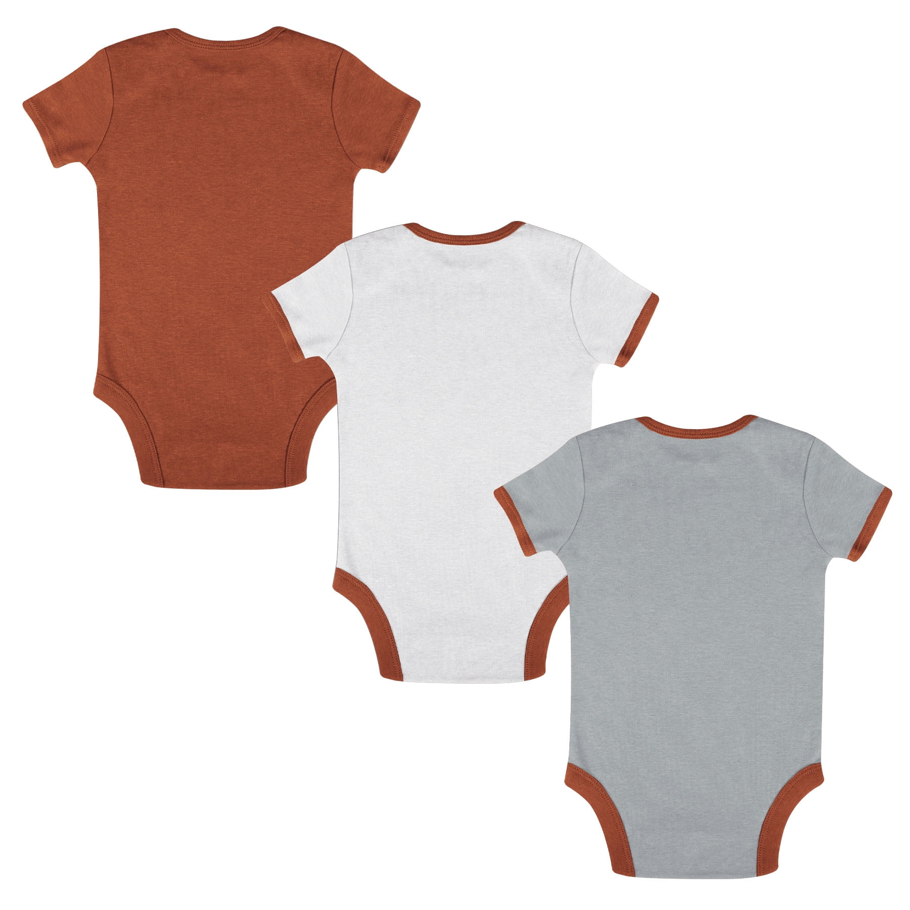 NCAA Texas Longhorns Infant & Toddler Onesies, 3-Pack