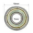 thumbnail image 4 of Unique Bargains Deep Groove Ball Bearing 607ZZ Double Shield, 7mmx 19mmx6mm Carbon Steel, 10pcs, 4 of 4