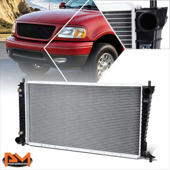 PM PERFORMOTOR Aluminum OE Factory Radiator for 97-03 Ford Superduty/Expedition MT/AT DPI-2136