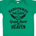 thumbnail image 4 of Inktastic Handpicked for Earth by My Great Aunt in Heaven Boys or Girls Baby Bodysuit, 4 of 5