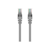 Belkin 25ft CAT5e Ethernet Patch Cable Snagless, RJ45, M/M, Gray - Patch cable - RJ-45 (M) to RJ-45 (M) - 25 ft - UTP - CAT 5e - snagless - gray - for Omniview SMB 1x16, SMB 1x8; OmniView SMB CAT5 KVM Switch