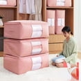 thumbnail image 5 of Foldable Storage Bags for Clothes Non-Woven Clothing Organizer Wardrobe Closet Organizer for Pillow Quilt Blanket Storage, 5 of 9