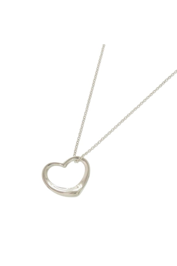 Pre-Owned Tiffany & Co. Open Heart Elsa Peretti necklace, sterling silver...