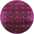 thumbnail image 1 of Ahgly Company Indoor Round Mid-Century Modern Dark Raspberry Purple Oriental Area Rugs, 7' Round, 1 of 6