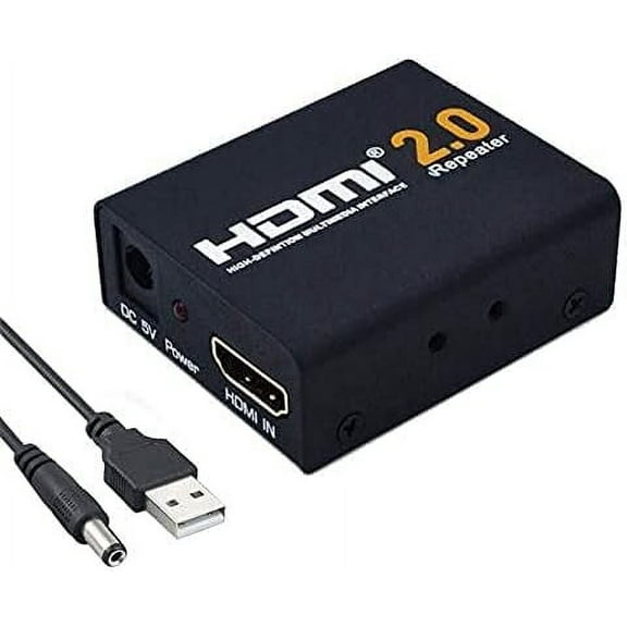 KSRplayer 2160P 3D 4K HDMI Signal Repeater Extender Booster Adapter Over Signal HDTV HDCP 2.2 for HDTV HDMI Compatible Repeater