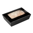 thumbnail image 2 of Cafe Vision 42 oz Black Paper Medium Take Out Container - Hinge Lock - 8" x 5 1/2" x 2" - 50 count box, 2 of 10