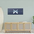 thumbnail image 2 of Life Better At Lake Crossed Oars Typography Graphic Art Gallery Wrapped Canvas Print Wall Art, 2 of 7
