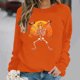 thumbnail image 1 of Heisall Womens Sweatshirts Long Sleeve Round Neck Loose Casual Halloween Print No Hood Autumn Winter 2025 New Arrival Fashion Sweatshirts, 1 of 6