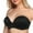 Black-Lace Black, variant on Exclare Women Wirefree Anti-slip Push Up Strapless Bra Hand Shape Everyday Bras(Black,30C)