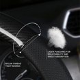 thumbnail image 4 of 1pcs Car Carbon Fiber Wear-Resistant Steering Wheel Cover Compatible with Mercedes-Benz W124 W203 W204 CITAN R CLASS SPRINTER V-CLASS VIANO, 4 of 5