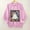#2-Pink, variant on Patlollav Pntutb Womens Round Neck Halloween Day Sweatshirts Winter Long Sleeved Polyester Tops