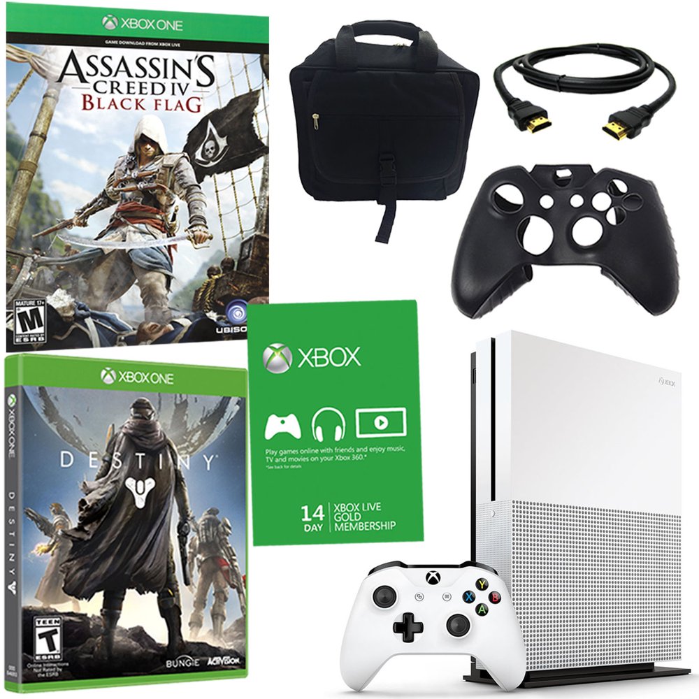 Xbox One S 2TB Console with 2 Games and Accessories
