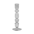 thumbnail image 6 of Decorative Bubble Taper Candle Holder for Home Decor - Contemporary Smoked Glass Candlestick Holder for Table Centerpieces - Sleek Candle Stand Holder for Entryway or Living Room Decor - 10", Black, 6 of 11