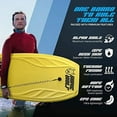 thumbnail image 2 of WAVEWOLF 42.5" Hardslick Pro Body Board - Lightning Yellow with Wrist Leash, 2 of 8