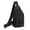 Black, variant on Lume Wear Men‘s Multipurpose Messenger Chest Bag with USB Charging Port and Headphone Hole a Lightweight Hiking Backpack. A Waterproof Sling Shoulder Bag for Travel Work and Outdoor Sports