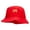 Red, variant on Swag Tagged Embroidered Pigment Dyed Bucket Hat - White OSFM