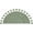 Sage Green, variant on Savi Home Cotton Boho Half Circle Bath Mat, Sage Green, 22" x 36"