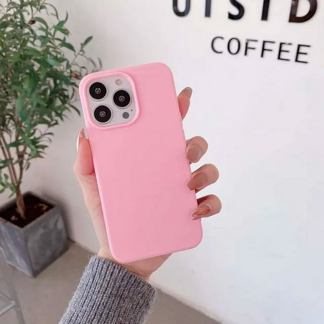 Fashion Soft Matte Solid Color Shockproof Phone Case for IPhone 14 Plus 13 12 11 Pro Max Silicone Back Cover for IPhone 13pro LXY